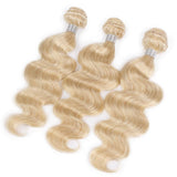 613 Blonde Body Wave Human Hair Bundles 1/3/4 Bundle Honey Blonde Bundles