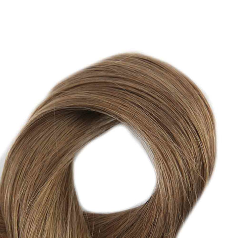 Double Drawn Tape in Hair Extensions Pure Color 50g 20Pcs Colorful Hair Extensions Remy Human Hair Skin Weft Tape ins #8