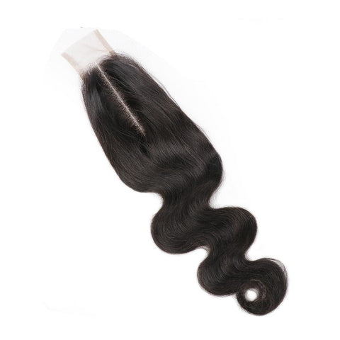 2x6 Lace Middle Part with Baby Hair Natural Color 100% Remy Human Hair Extension