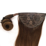 100% brazilian remy wrap around human hair ponytail extensions for little girls #USA