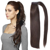 Human Hair Ponytail Extensions 100% Real Remy Straight Human Hair Clip in Ponytail