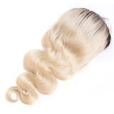 1B 613 Ombre Blonde Brazilian Body Wave Lace Front Wig