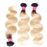 Hair Ombre Peruvian Body Wave Hair Bundles 1 3and4 PC 1B/613 ombre Blonde Remy Human Hair Extensions 10-20 Inches