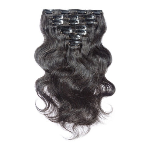Body Waves Clip in Hair Extensions | 1B