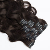 Body Waves Clip in Hair Extensions | #2 Darkest Brown