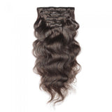 Body Waves Clip in Hair Extensions |  #4 Chocolate Brown