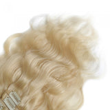 Body Waves Clip in Hair Extensions |   #613 Bleach Blonde