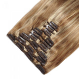 Straight Clip in Hair Extensions | #27/613